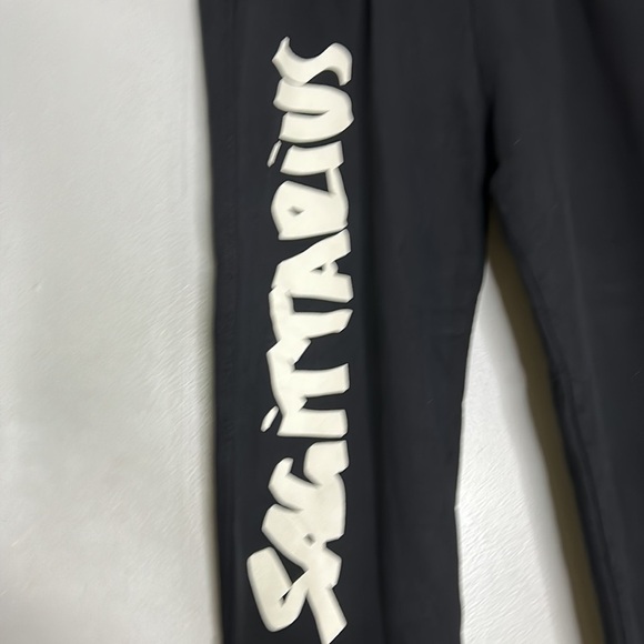 good American black relaxed boyfriend fit Sagittarius sweatpants new w tag small - Picture 2 of 4